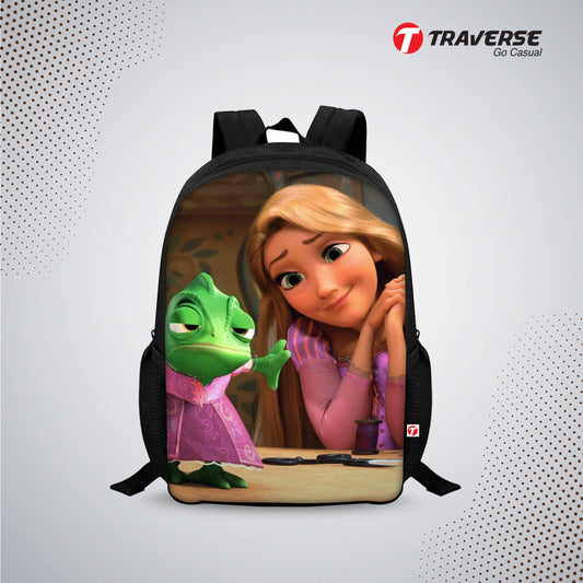 Kids Bag- Tangled Digital Printed Backpack for Class 1 to 3
