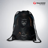 Marshmallow Digitally Printed Drawstring Bag