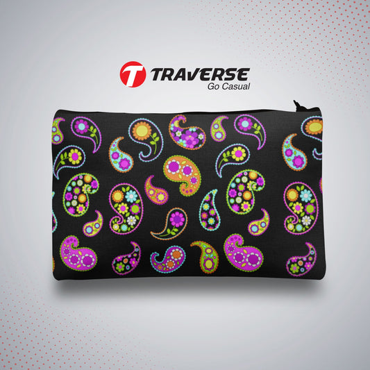 Floral Pencil Pouch For Girls (Digitally printed on Cloth)