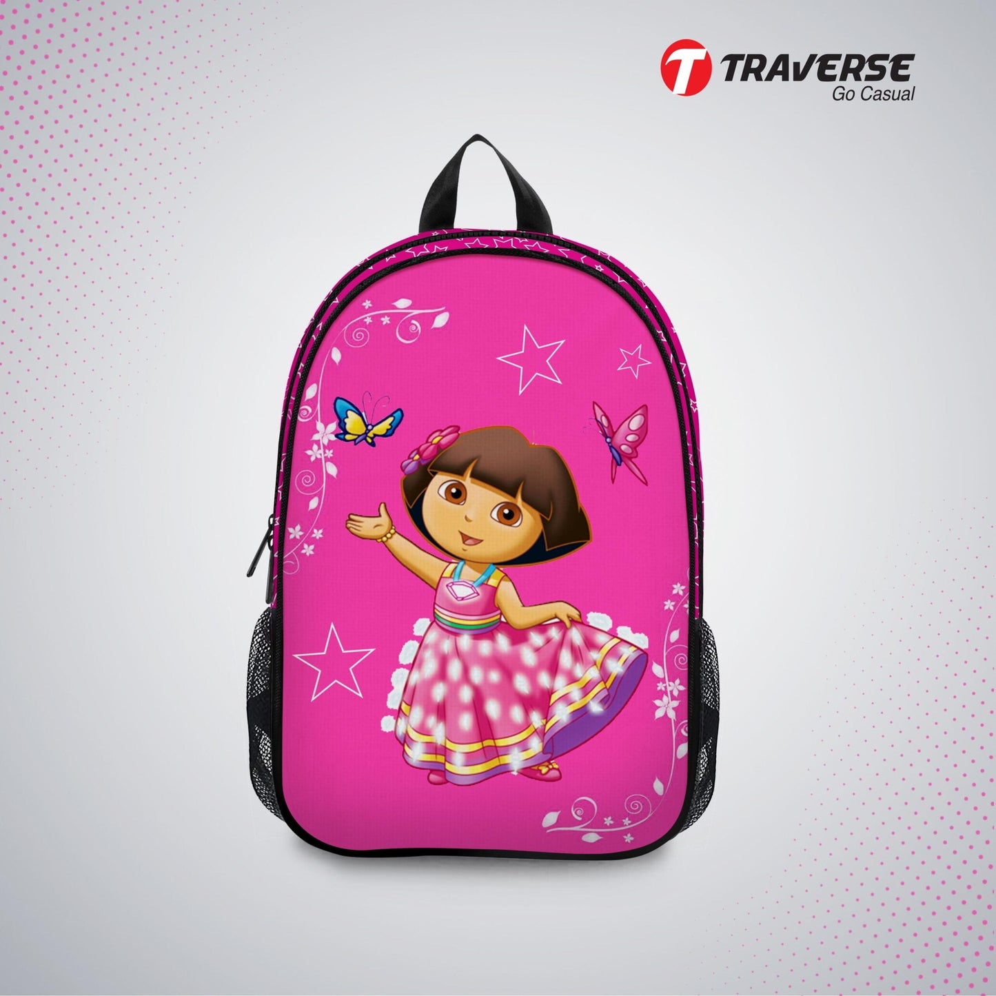Kids Bag- Dora , Backpack for Kindergarten (KG), Pre-school classes. Allover printed