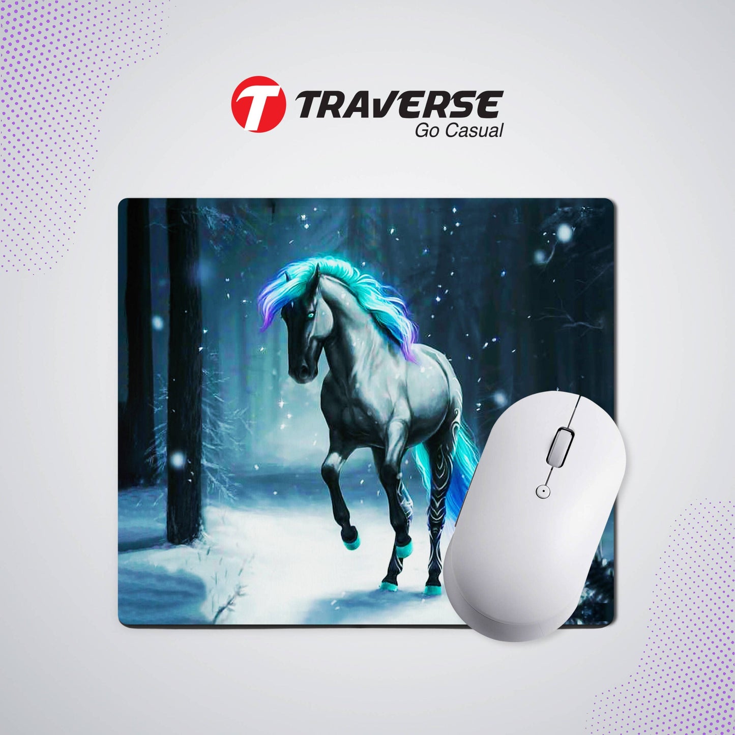 Digitally printed Unicorn Computer mouse pad