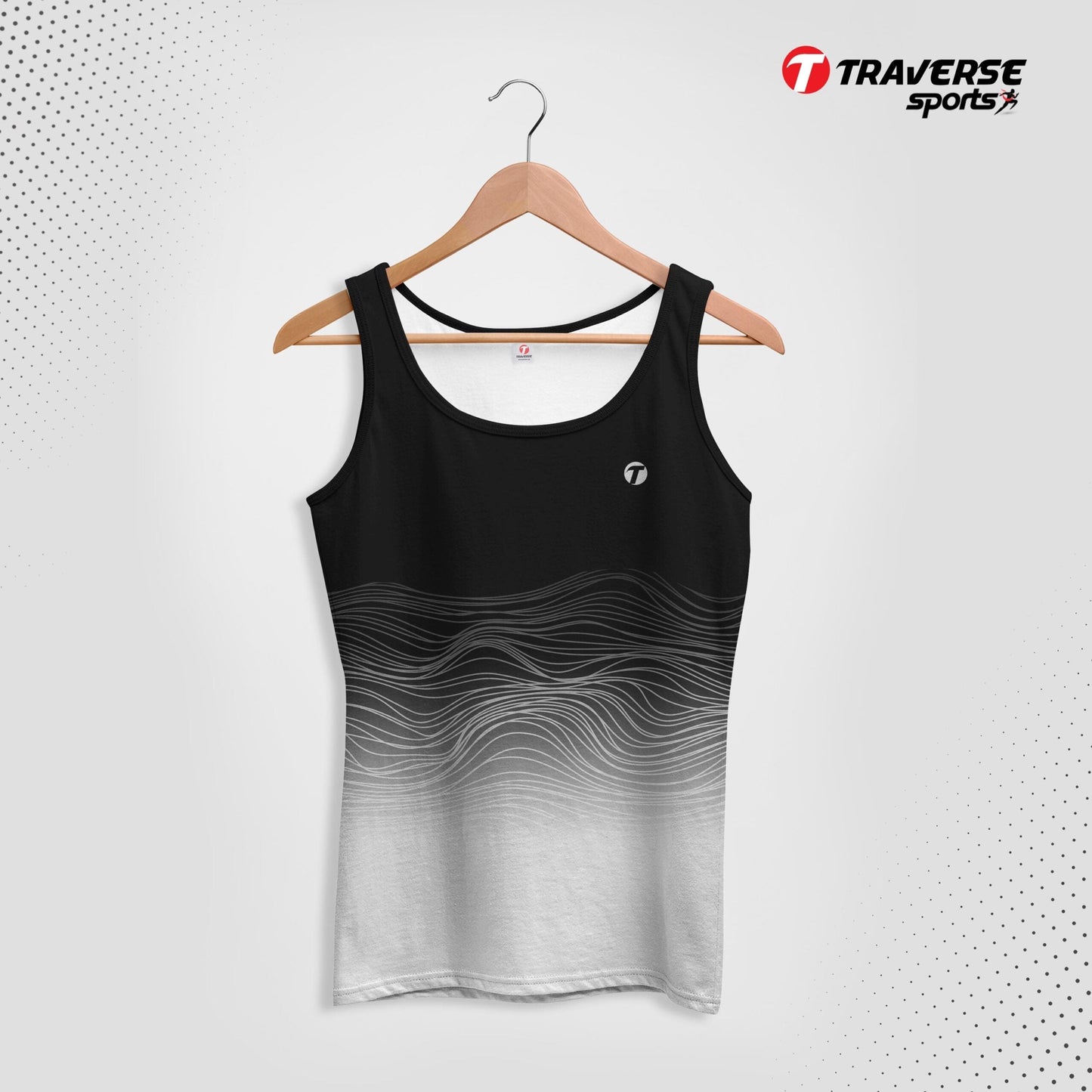Digitally Printed Fashion Tank Top for Men by Traverse