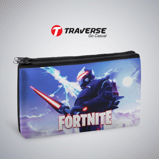 2 Zipper- Fortnite Pencil Pouch (Digitally Printed On Both Side) By Traverse