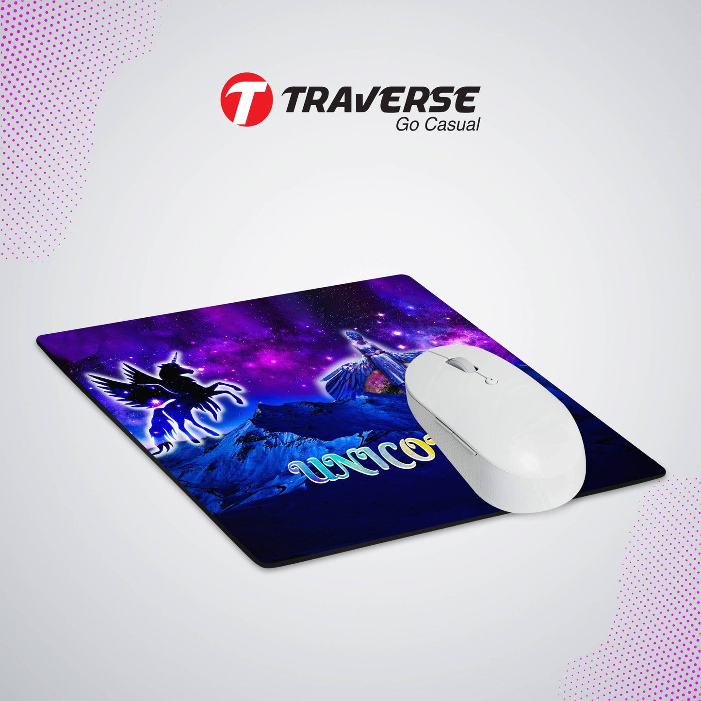 Digitally printed Unicorn Computer mouse pad