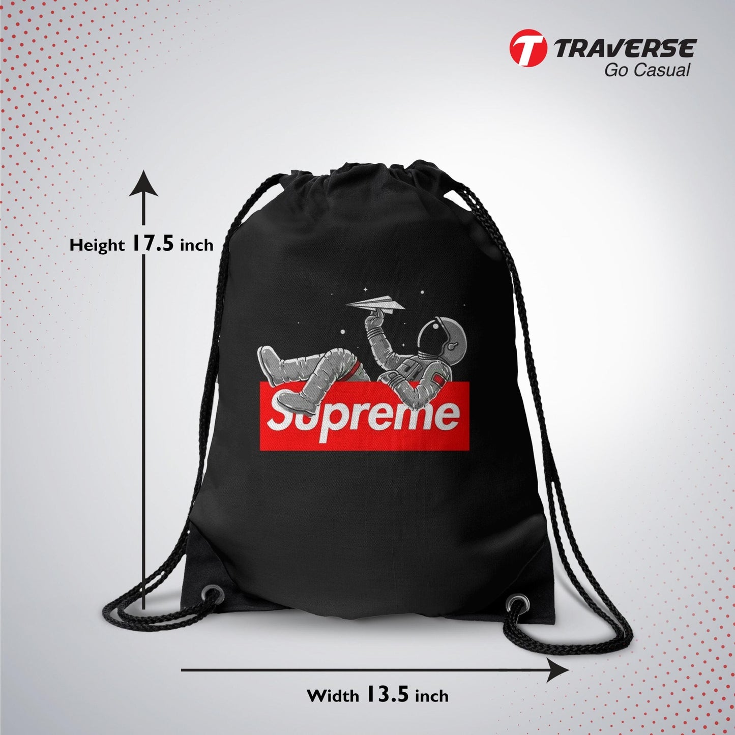 Digitally Printed Drawstring Bag
