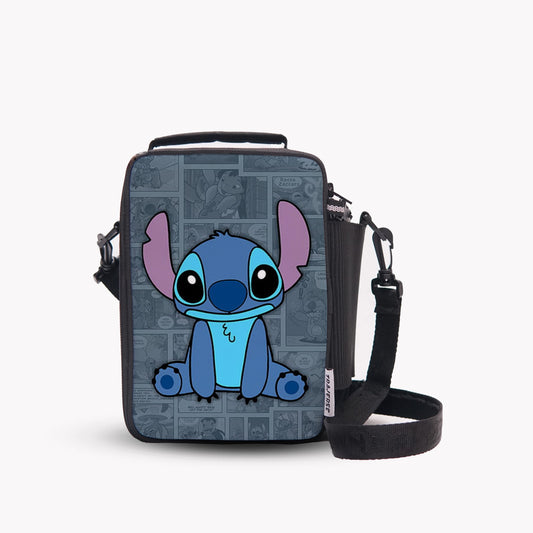 Traverse Stitch Cartoon Lunch Bag with option to carry water bottle- Digitally printed and manufactured by Traverse