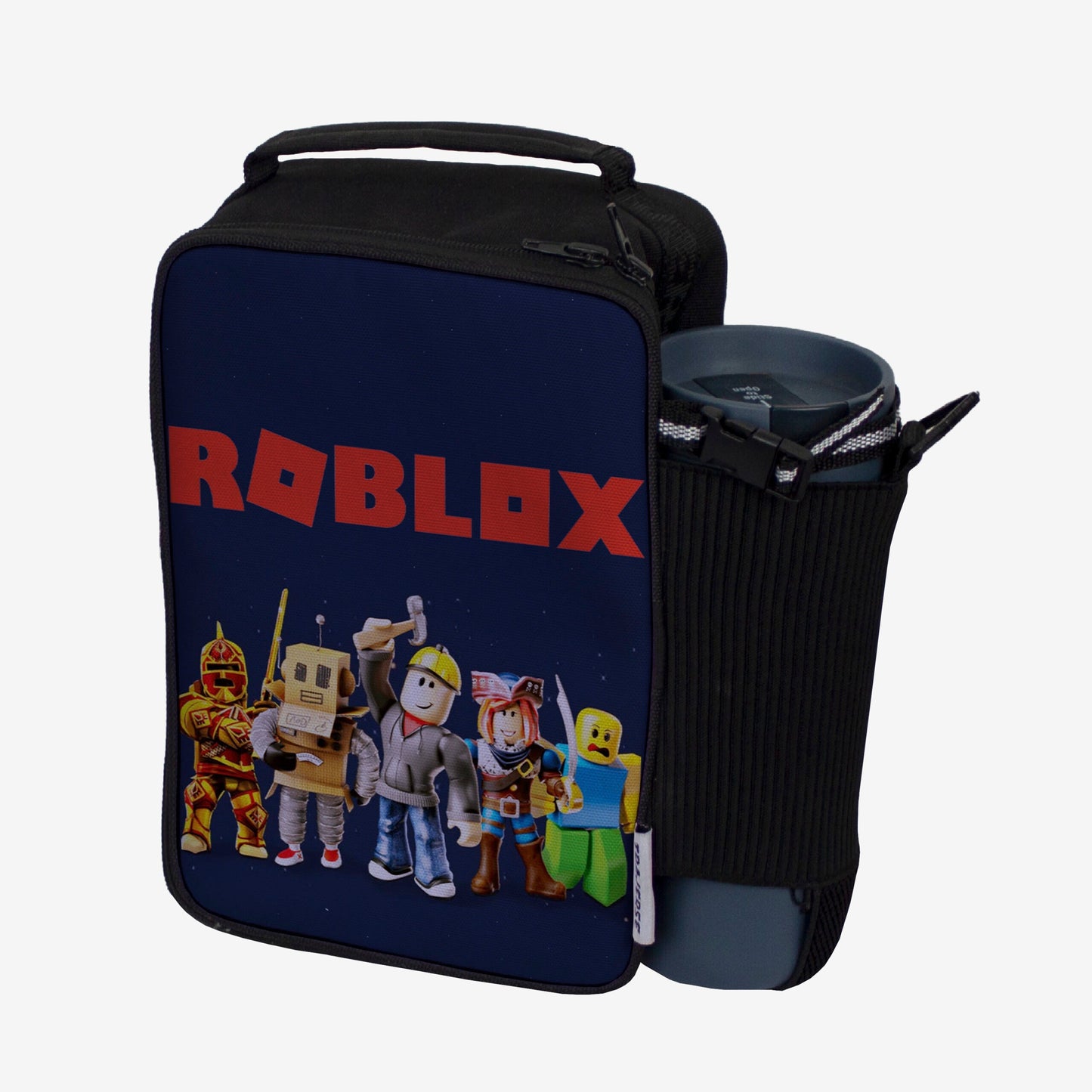 Roblox - Lunch Bag with option to carry water bottle. Digitally printed on Fabric by Traverse
