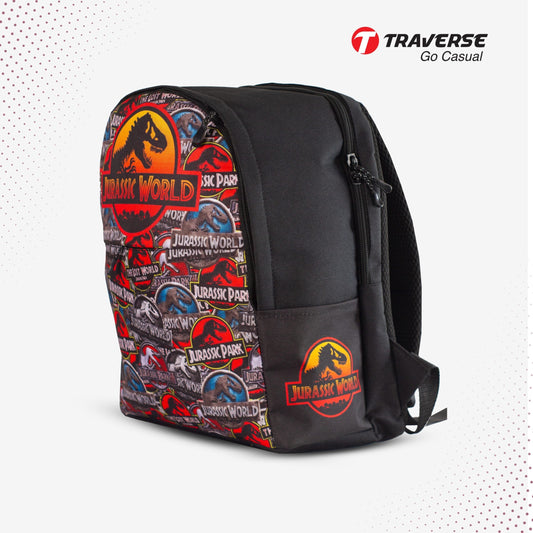 Traverse Jurassic world Backpack for boys & girls. Dual compartment large bag suitable for Grade 1 students & grownup preschoolers Bags hand bag for girls bags for girls