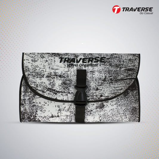 Traverse Hanging Toiletry Bag Organizer. Cosmetic Makeup Holder Pouch.