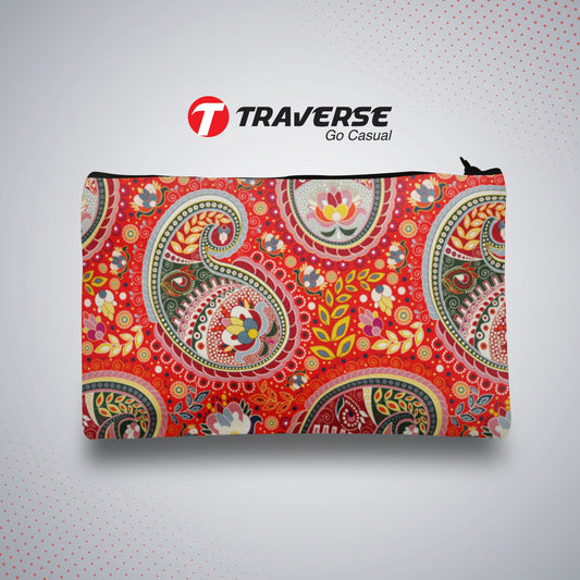 Floral Pencil Pouch For Girls (Digitally printed on Cloth)