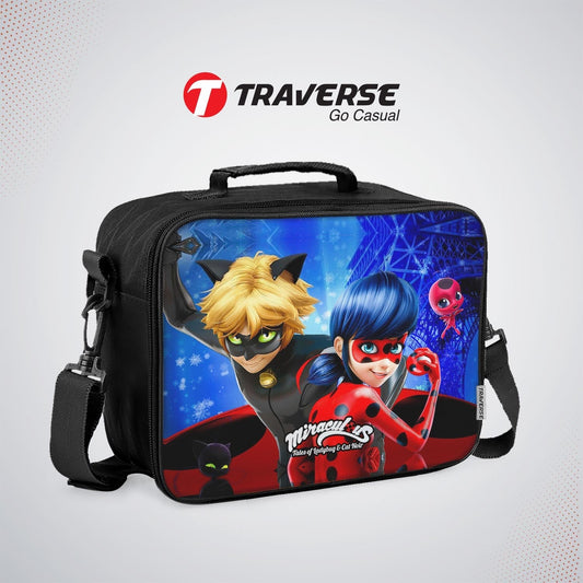 Miraculous Lunch box for kids (Digitally printed on Cloth) by Traverse