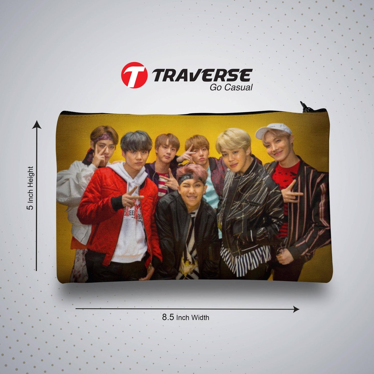 BTS Pencil / Pen Pouch (Digitally printed on Cloth)