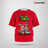 Super Mario Digitally Printed Fashion T-shirts for Kid's by Traverse