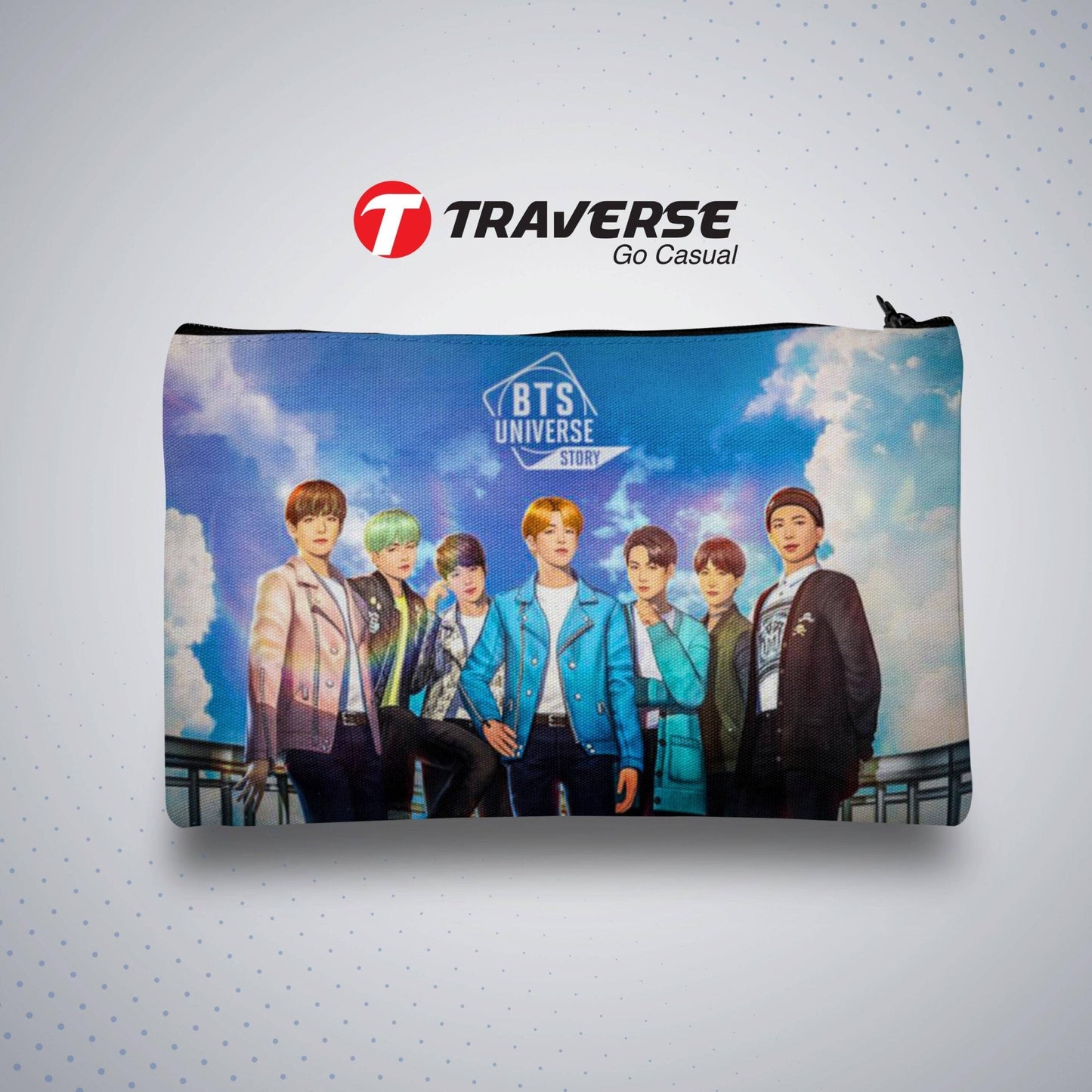 BTS Pencil / Pen Pouch (Digitally printed on Cloth)