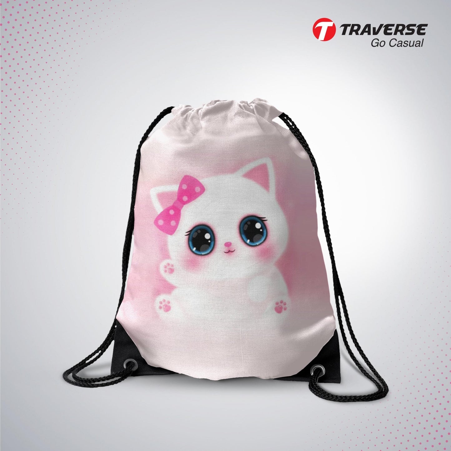 Cute Kitty Drawstring
