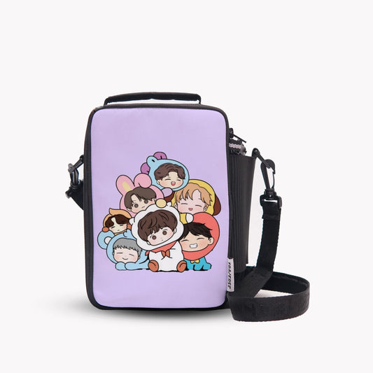 Traverse BT21- Lunch Bag with option to carry water bottle- Digitally printed and manufactured by Traverse