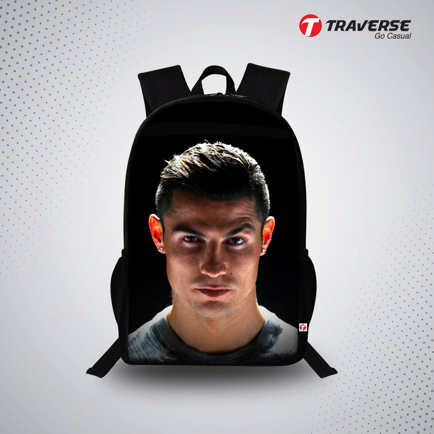 Ronaldo Digital Print Backpack