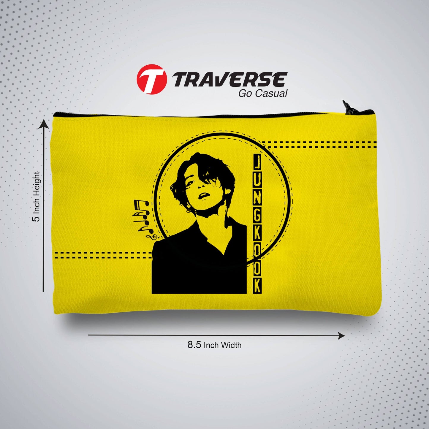 BTS Pencil Pouch - Best Quality KPOP pencil Case (Digitally Printed on Fabric by Traverse)