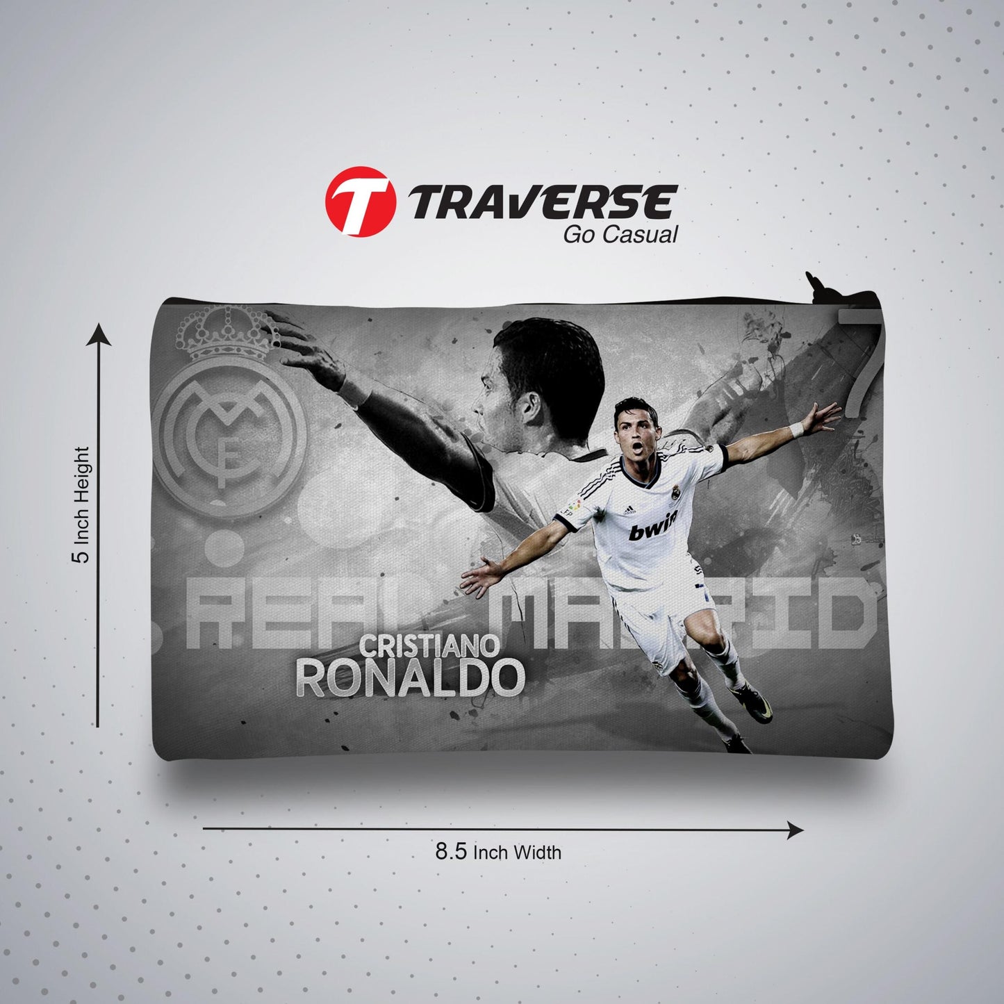 Ronaldo - Pencil Pouch (Digitally printed on Cloth)