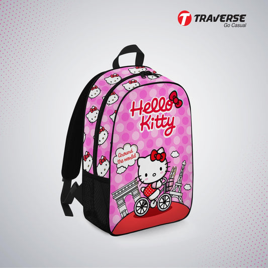 Kids Bag- Hello Kitty , Backpack for Kindergarten (KG), Pre-school classes. Allover printed