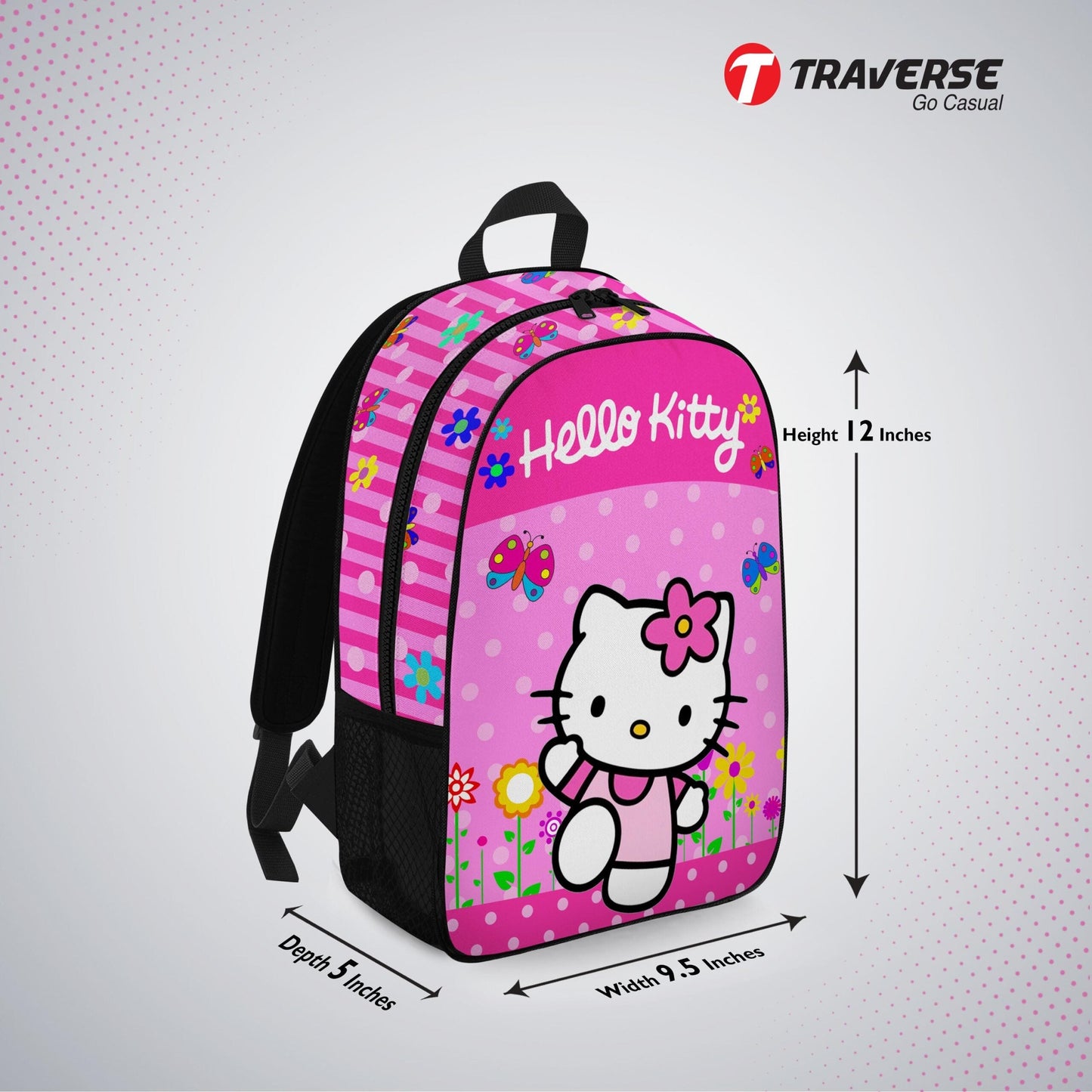 Kids Bag- Hello Kitty , Backpack for Kindergarten (KG), Pre-school classes. Allover printed