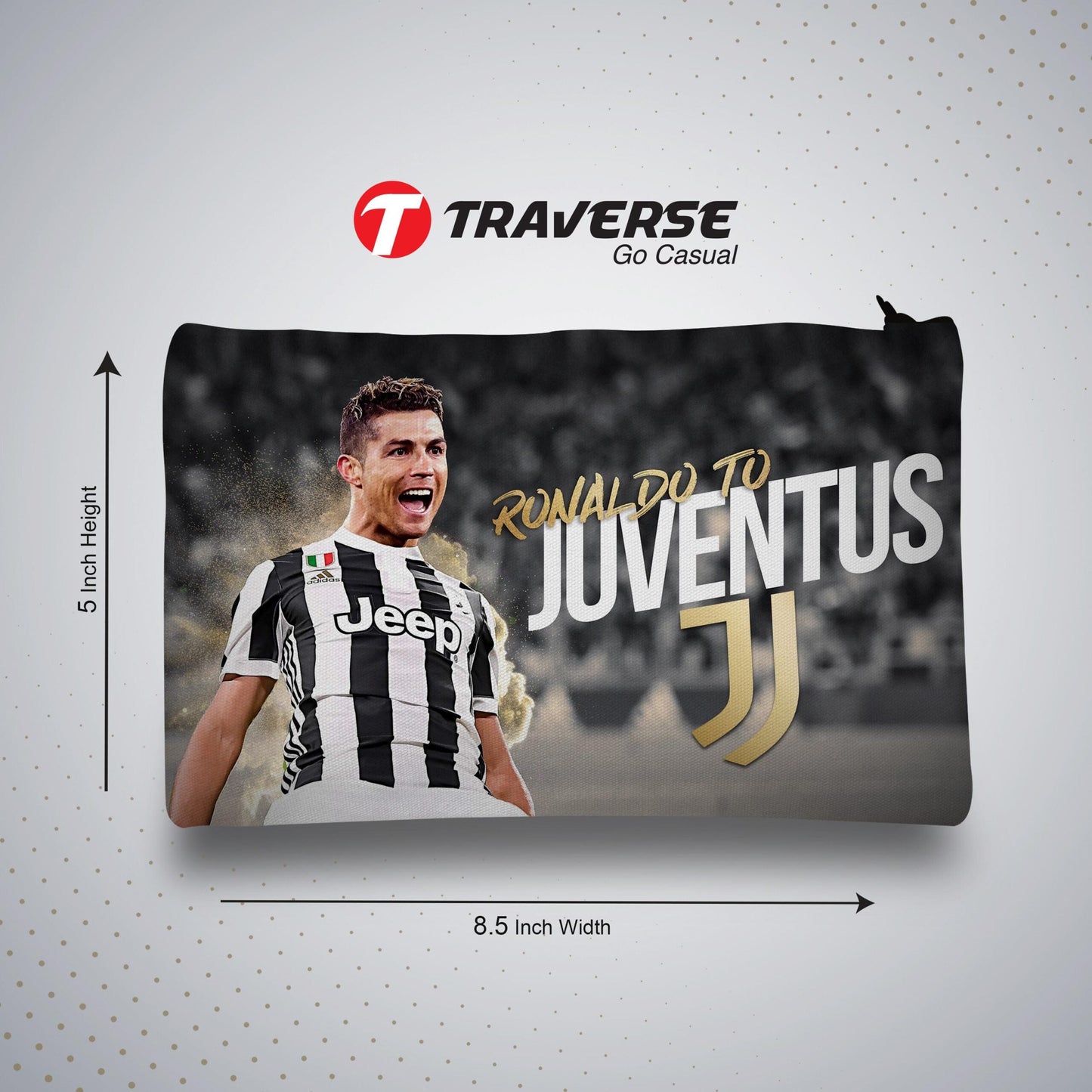 Ronaldo - Pencil Pouch (Digitally printed on Cloth)