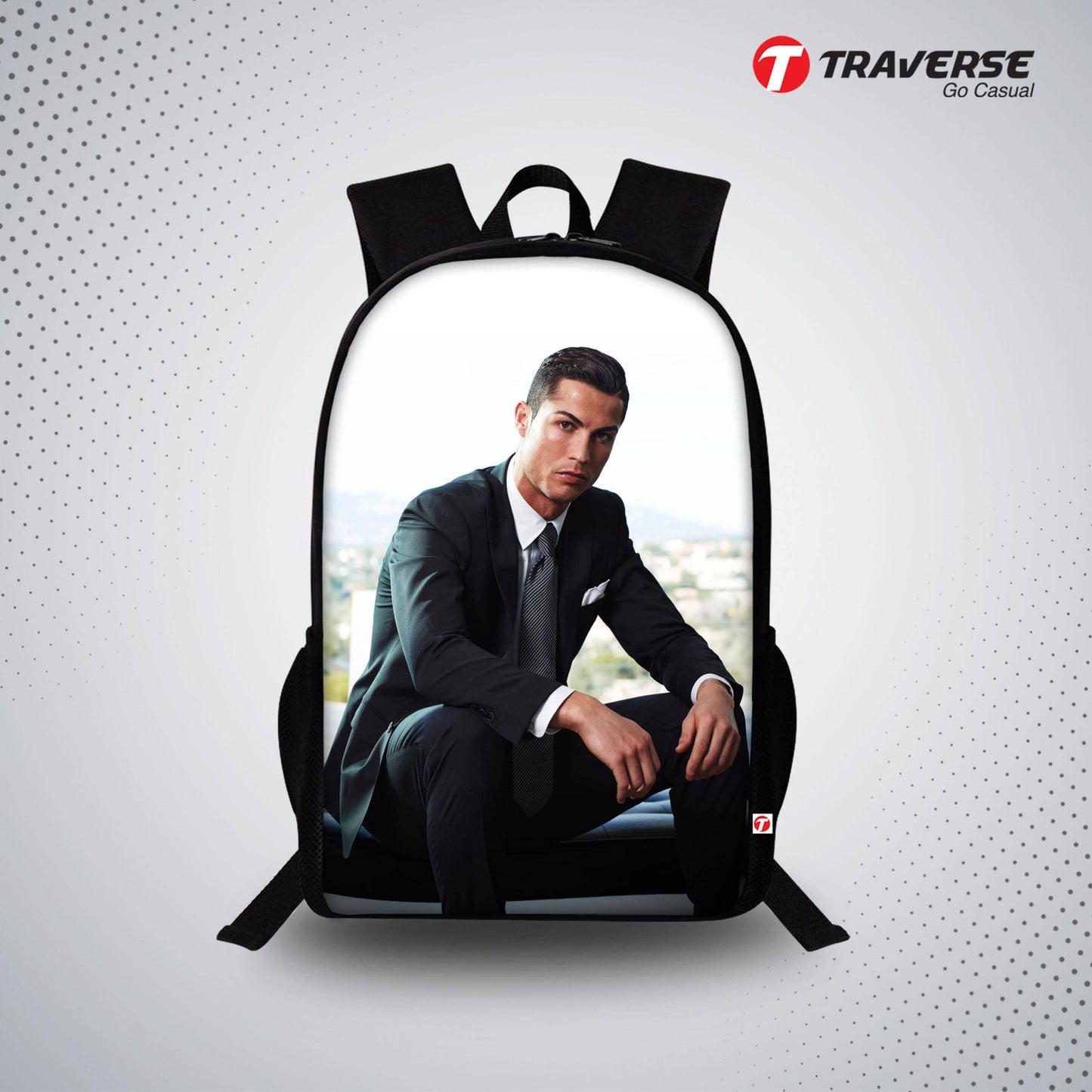 Ronaldo Digital Print Backpack