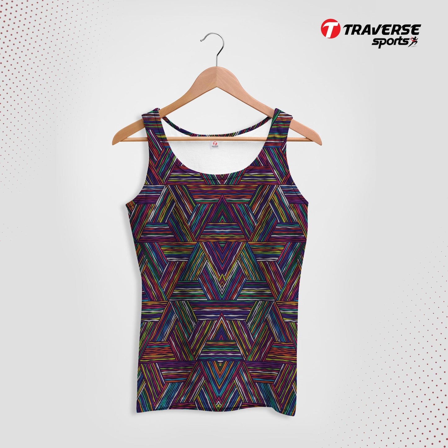 Digitally Printed Fashion Tank Top for Men by Traverse