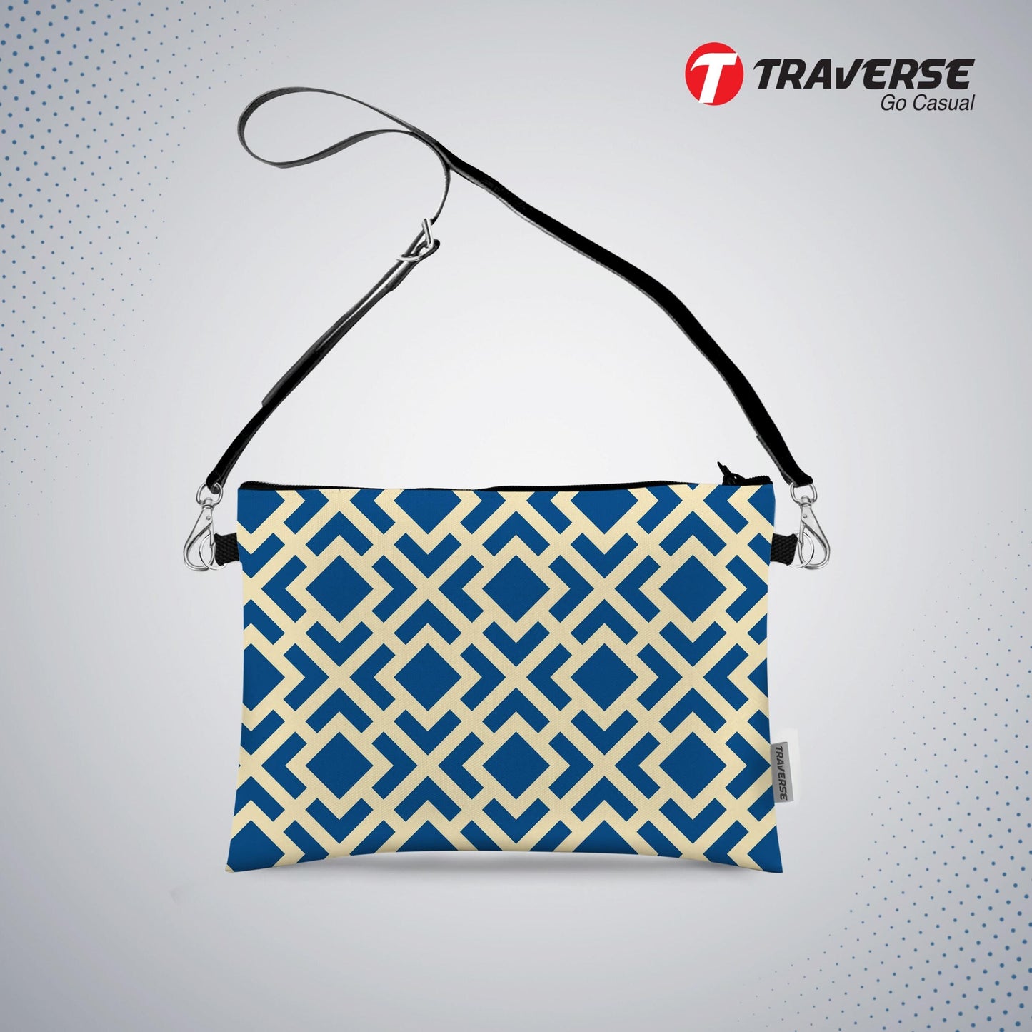 Girl Abstract design - Pouch (Digitally printed on Cloth) with shoulder strap