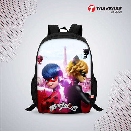Miraculous Tales of Ladybug & Cat Noir- Digitally printed Kids Bag