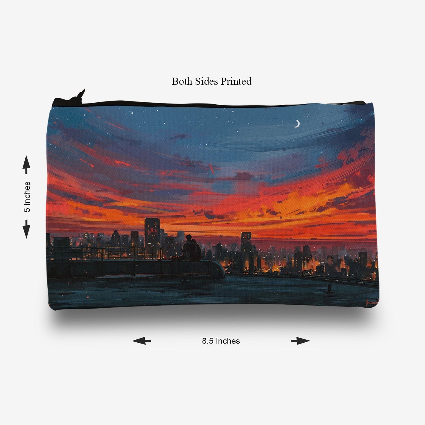 Traverse Beautiful Sindry pencil pouch for boys & girls. Digitally printed on Fabric with both sides printed