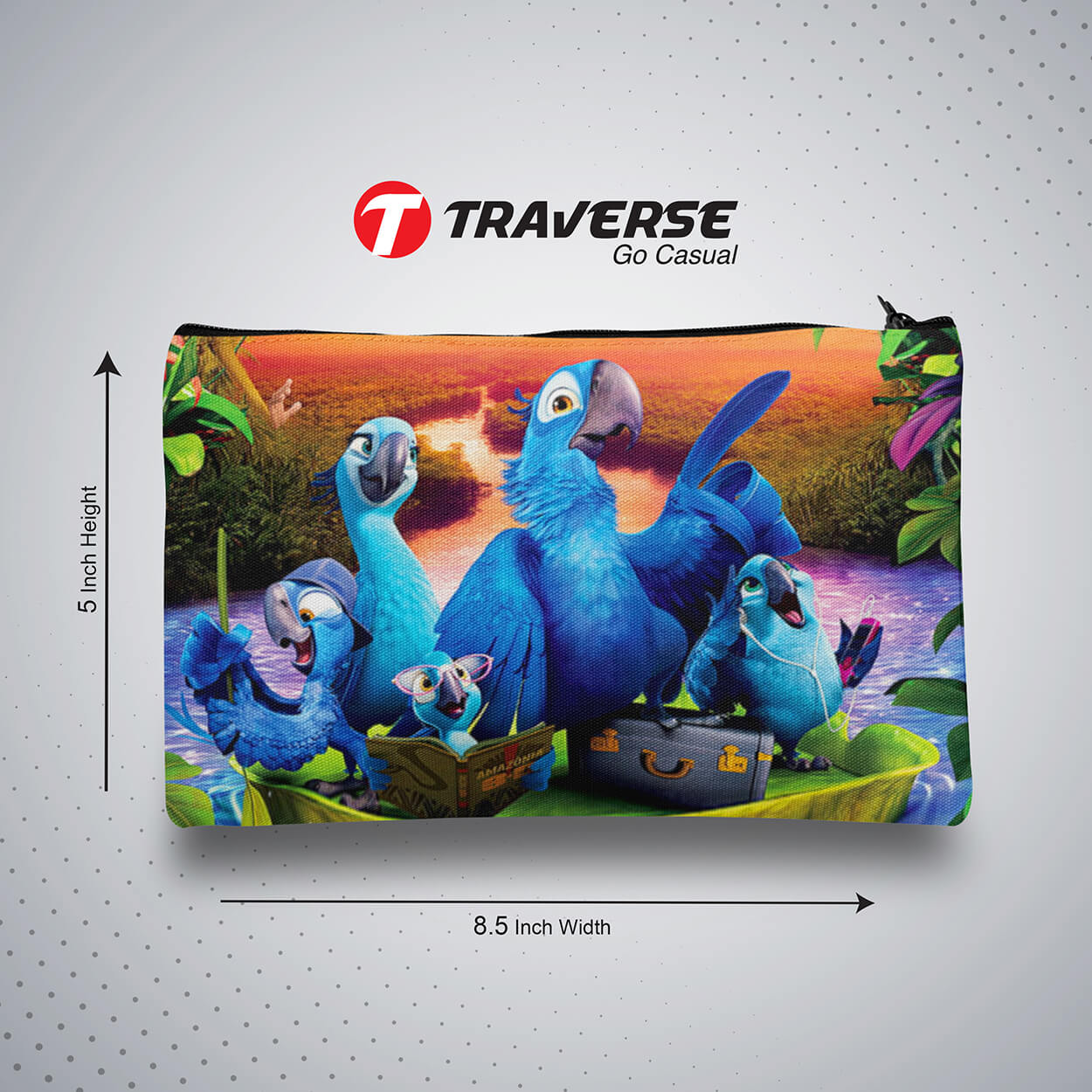 Rio Blue Pencil Pouch