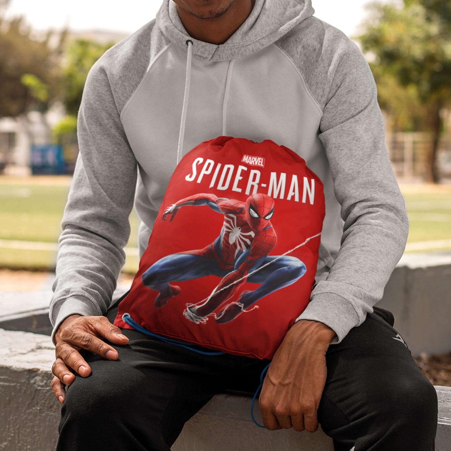 Spiderman Drawstring Bag