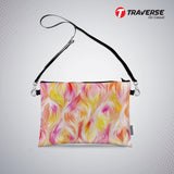 Girl Abstract design - Pouch (Digitally printed on Cloth) with shoulder strap