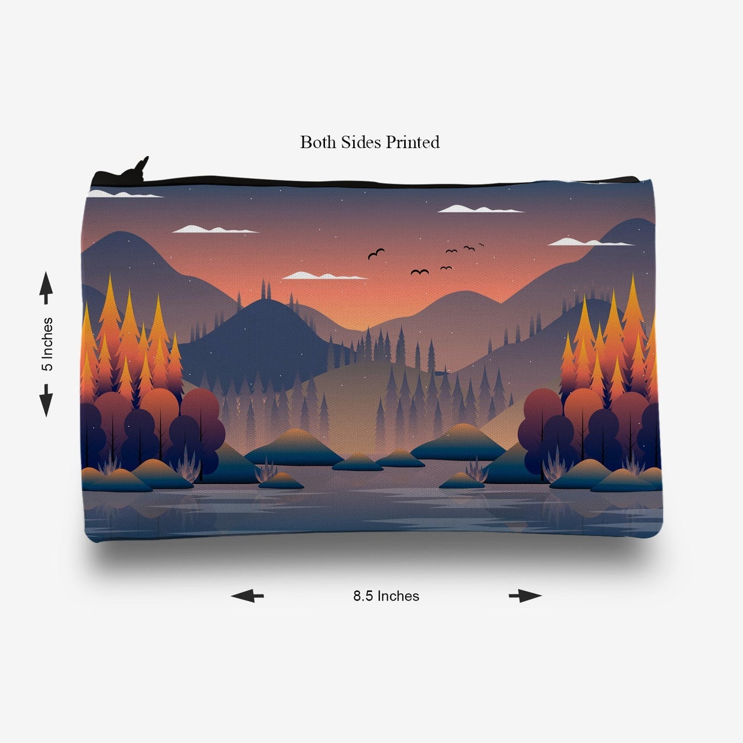 Traverse Beautiful Sindry pencil pouch for boys & girls. Digitally printed on Fabric with both sides printed