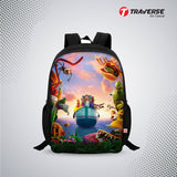 Kids Bag- Cloudy With a Chance of Meatballs (Digital Printed Backpack for Class 1 to 3)