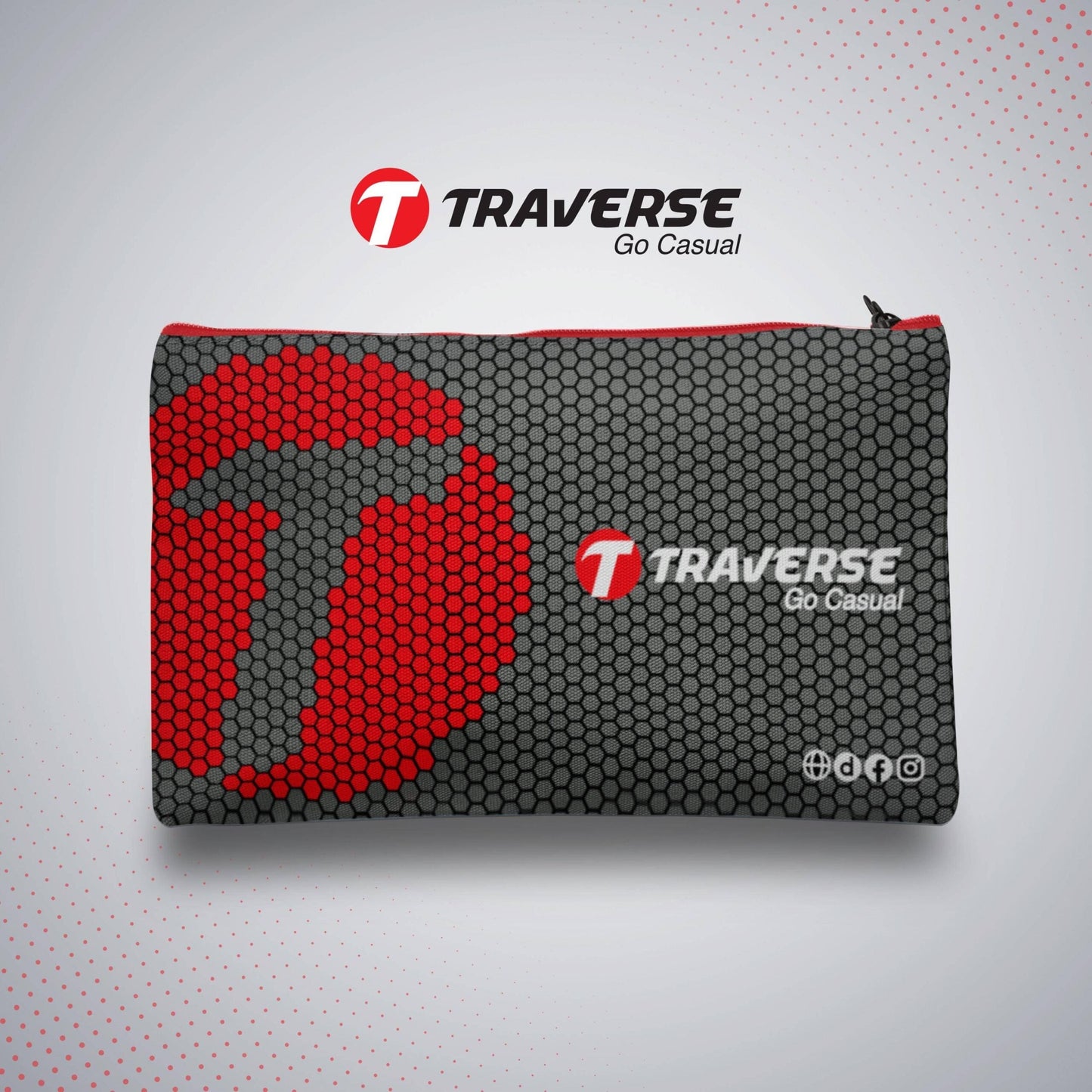 Traverse Pencil Pouch (Digitally printed on Cloth)