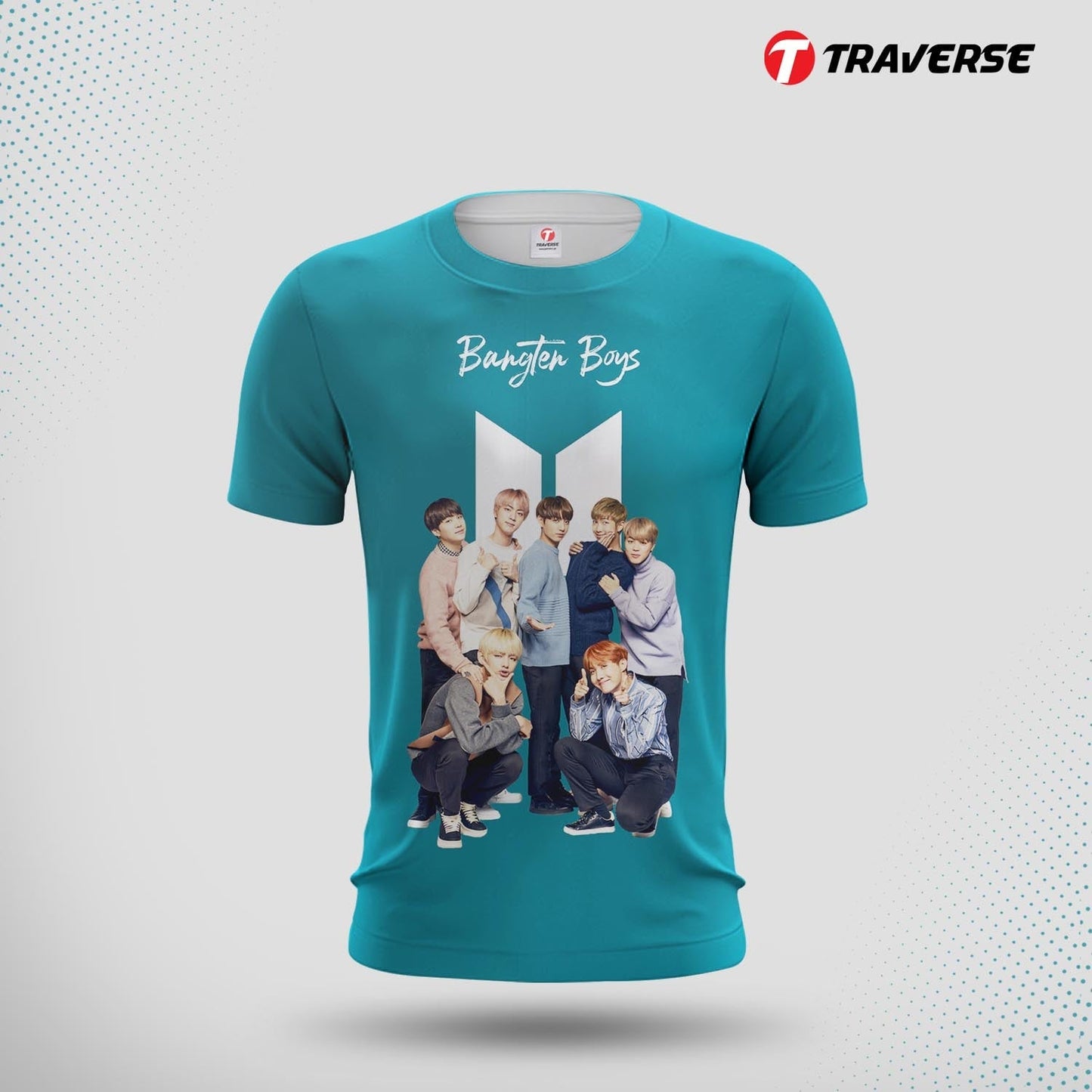 BTS Digitally Printed Fashion T-Shirt for Men by Traverse
