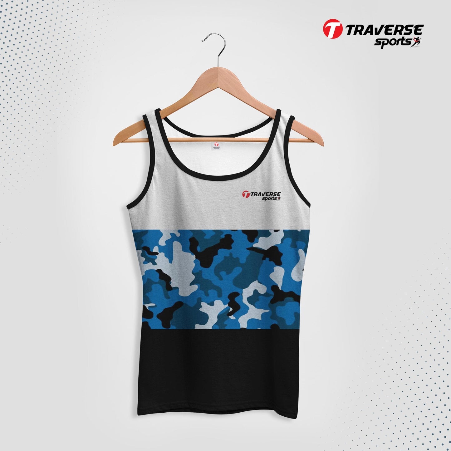 Digitally Printed Fashion Tank Top for Men by Traverse