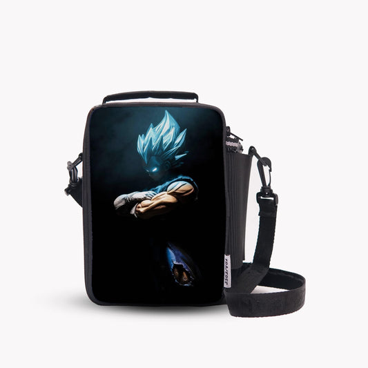 Traverse DragonBall Lunch Bag with option to carry water bottle- Digitally printed and manufactured by Traverse. Insulated to keep items Hot / Cold