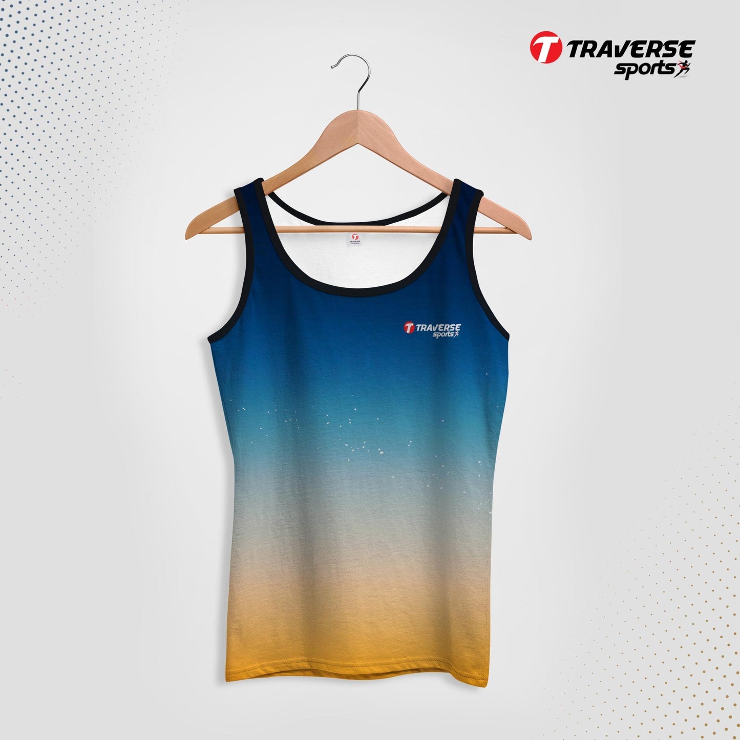 Digitally Printed Fashion Tank Top for Men by Traverse