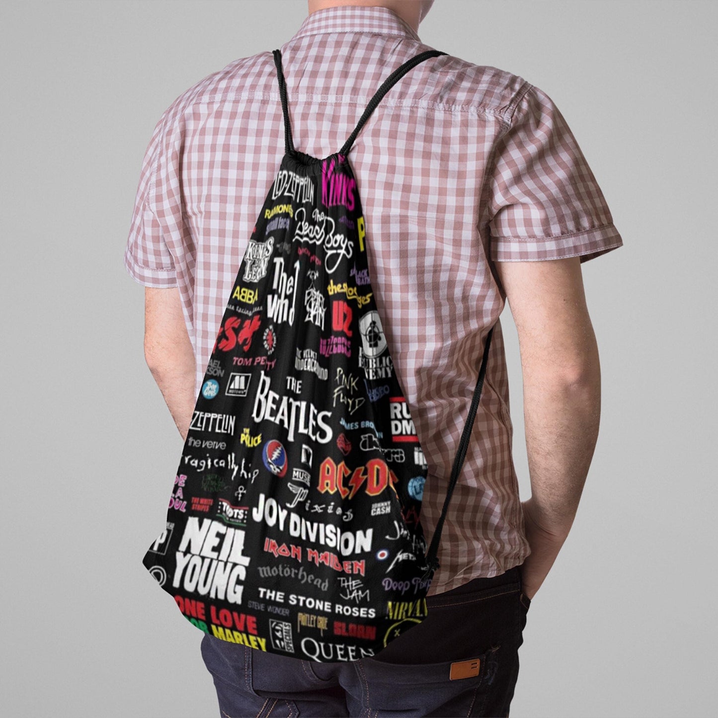 Graffiti Digitally Printed Drawstring Bag