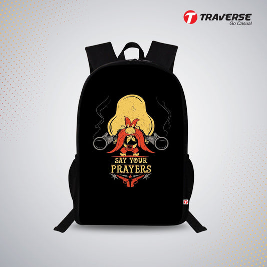 Traverse Looney tunes Character Bags For Boys & Girls. Digitally printed on Fabric with latest technology. Dual Compartment large backpack