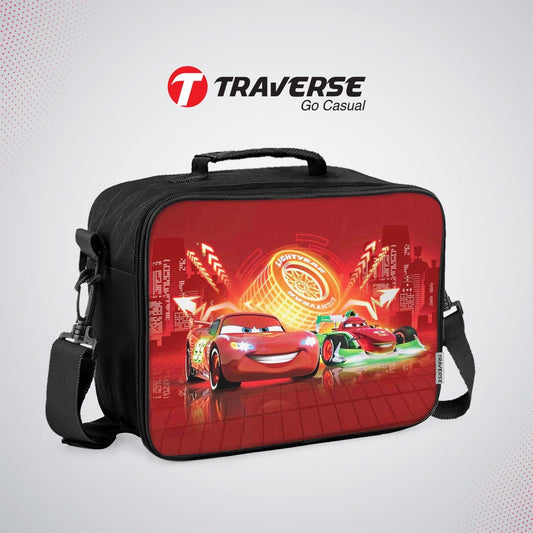 Cars 95 Lunch box for kids (Digitally printed on Cloth) by Traverse