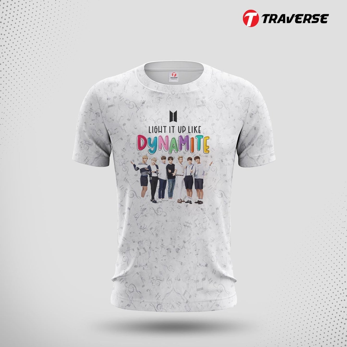 BTS Digitally Printed Fashion T-Shirt for Men by Traverse