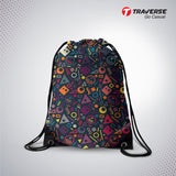 Graffiti Digitally Printed Drawstring Bag