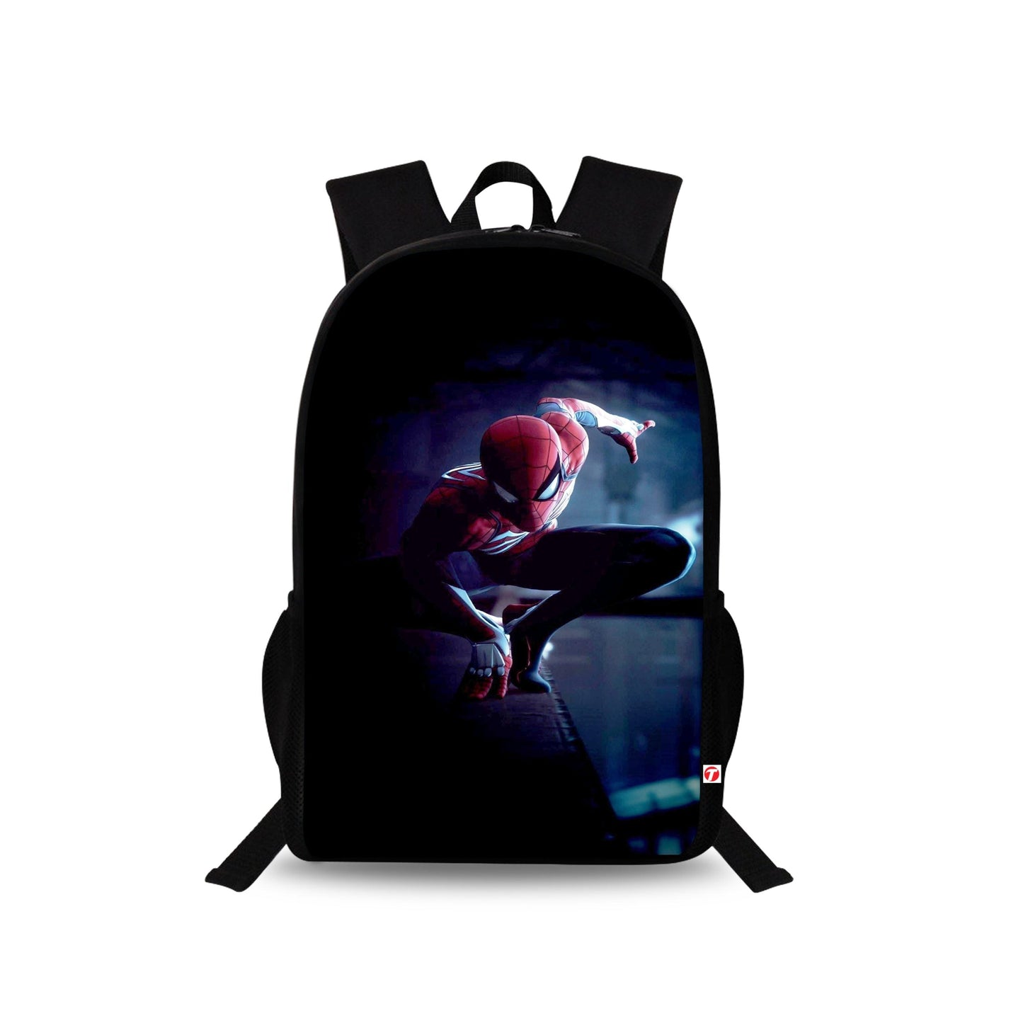 Traverse Spider Man Bags For Boys & Girls. Digitally printed on Fabric with latest technology. Dual Compartment large backpack