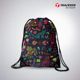 Graffiti Digitally Printed Drawstring Bag