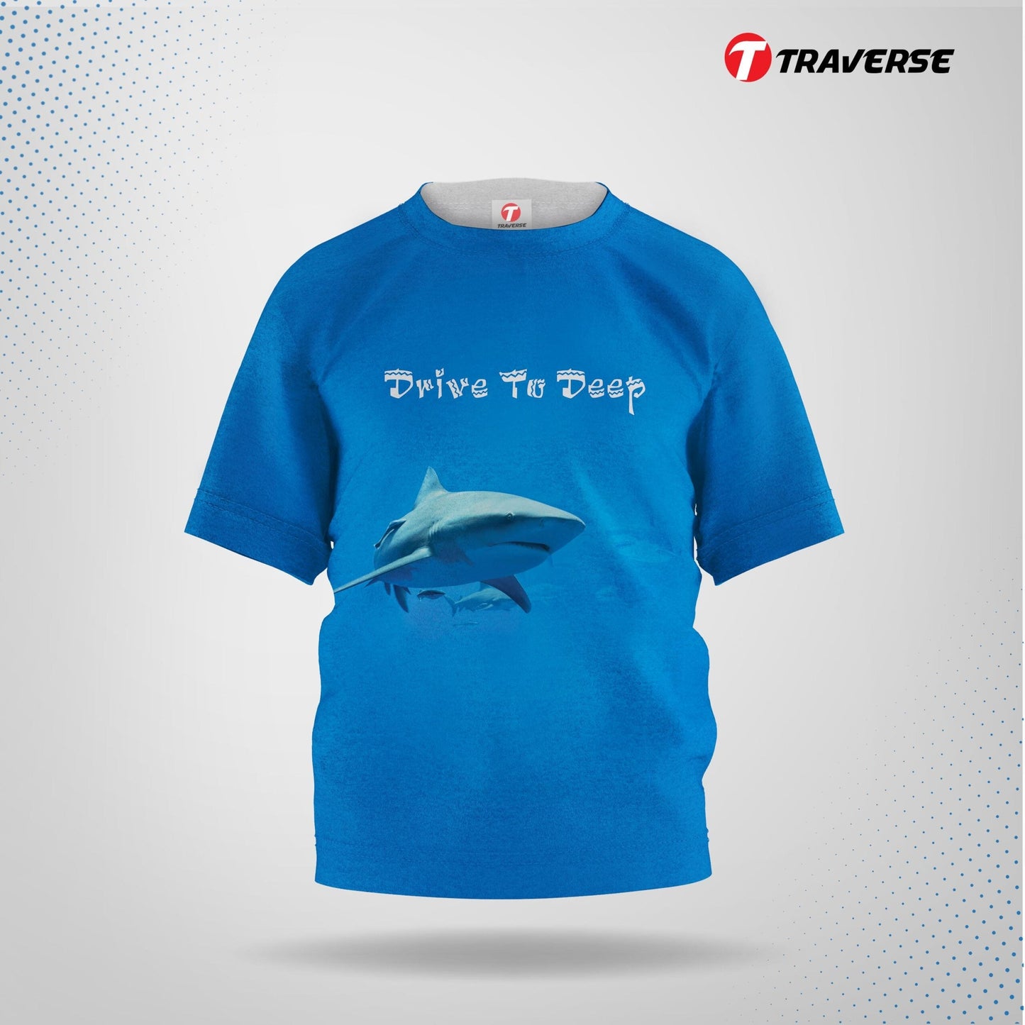 Shark Digitally Printed Fashion T-shirts for Kid's by Traverse