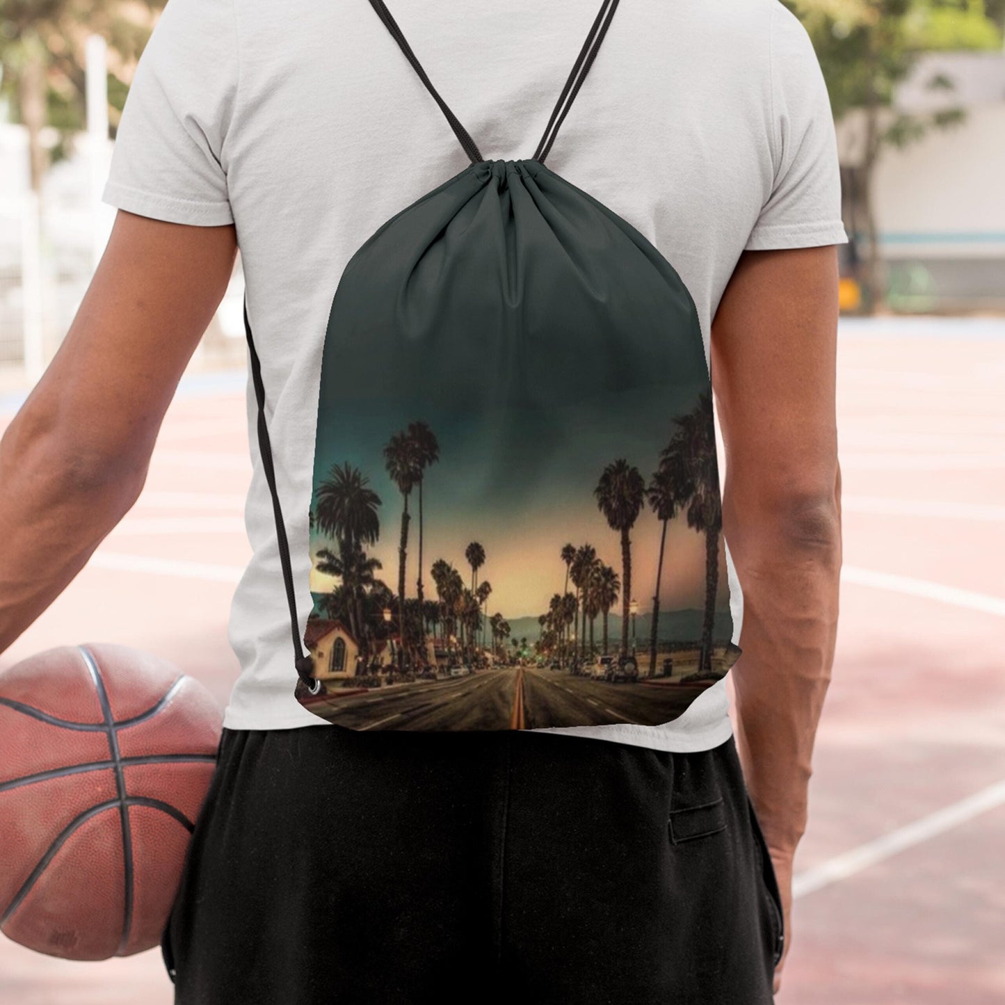 Digitally Printed Drawstring Bag